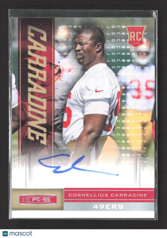 2013 Panini Rookies & Stars Longevity Cornelius Carradine #247 RC Auto