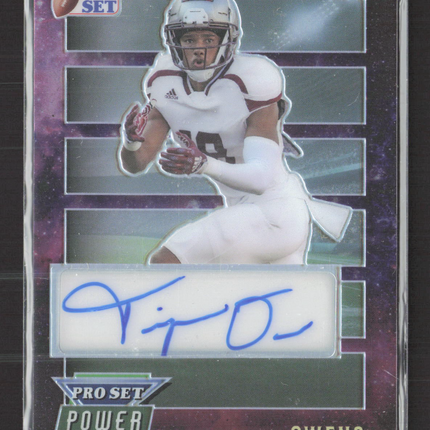 2024 Leaf Pro Set Power Terique Owens #PW-TO1 Purple Galaxy 1/1 Auto