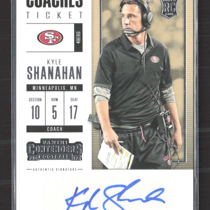 2017 Panini Contenders Football Kyle Shanahan #300 RC Auto
