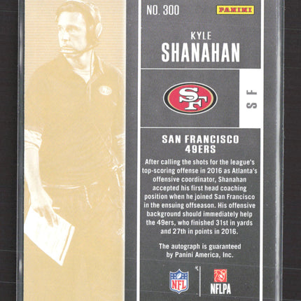 2017 Panini Contenders Football Kyle Shanahan #300 RC Auto