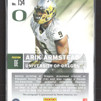 2015 Panini Contenders Draft Picks Arik Armstead #154 RC Auto