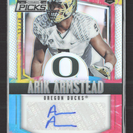 2015 Prizm Collegiate Draft Picks Arik Armstead #154 Tie Dye 23/49 RC Auto