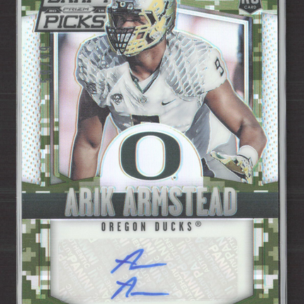 2015 Panini Prizm Collegiate Draft Picks Arik Armstead #154 Camo RC Auto