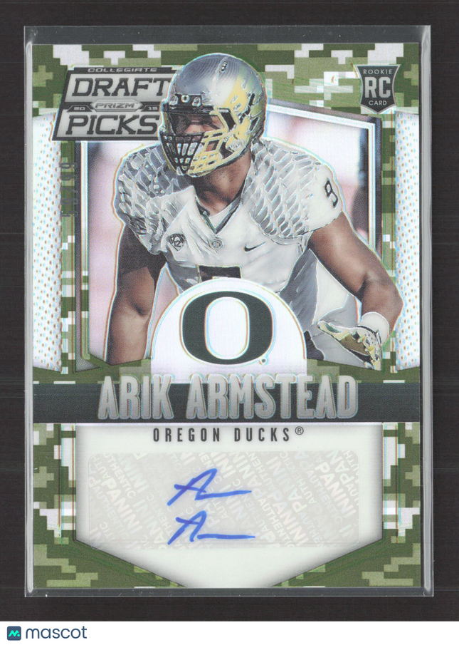 2015 Panini Prizm Collegiate Draft Picks Arik Armstead #154 Camo RC Auto