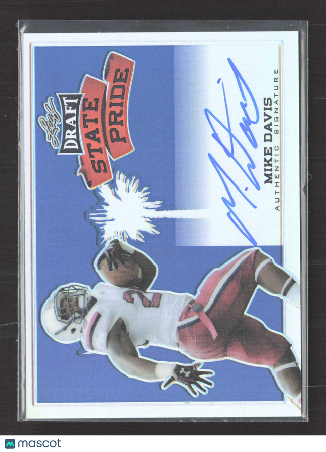 2015 Leaf Draft State Pride Mike Davis #SP-MD1 Auto