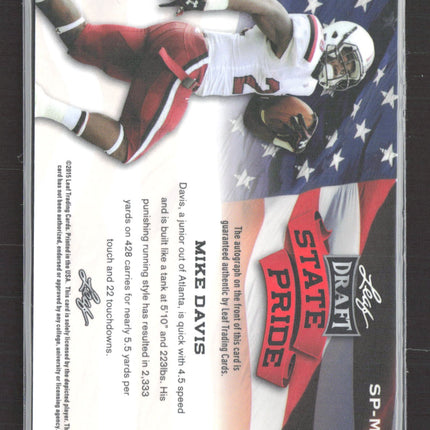 2015 Leaf Draft State Pride Mike Davis #SP-MD1 Auto