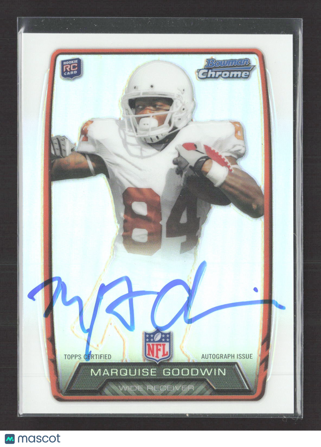 2013 Bowman Chrome Marquise Goodwin #RCRA-MGO Refractor RC Auto