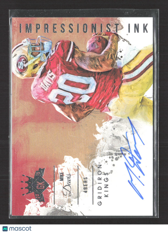 2015 Panini Gridiron Kings Impressionist Ink Mike Davis #II-MD 171/249 Auto