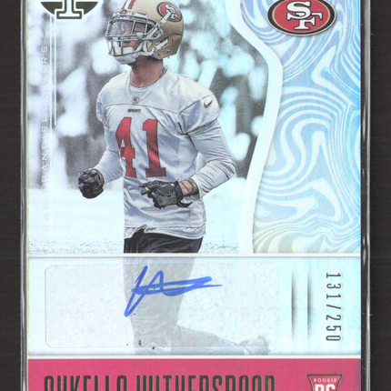 2017 Panini Illusions Ahkello Witherspoon #159 RC 131/250 Auto