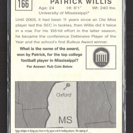 2009 Topps Magic Patrick Willis #166 Auto