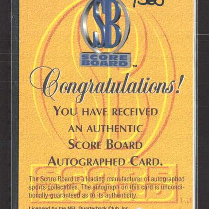 1997 Score Board Playbook Mirror Image Steve Young #4 of 7 53/360 Auto