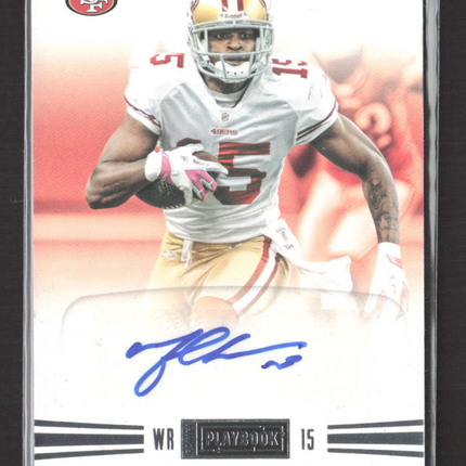 2012 Panini Playbook Michael Crabtree #23 Auto /99