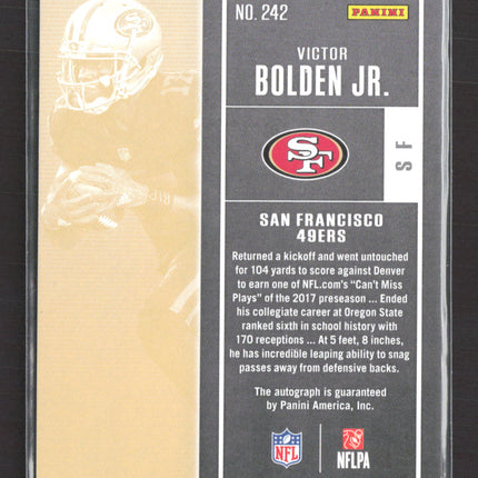 2017 Panini Contenders Rookie Ticket Victor Bolden Jr. #242 RC Auto
