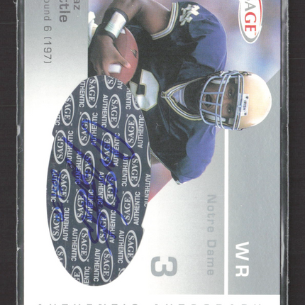 2003 SAGE Authentic Autograph Arnaz Battle #A5 Auto /370