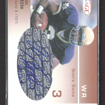 2003 SAGE Authentic Autograph Arnaz Battle #A5 Auto /600