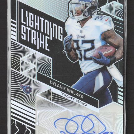 2018 Panini Obsidian Lightning Strike Delanie Walker #LS-40 085/100 Auto