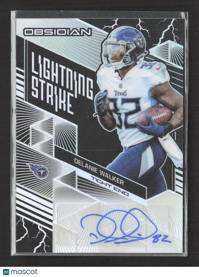 2018 Panini Obsidian Lightning Strike Delanie Walker #LS-40 085/100 Auto