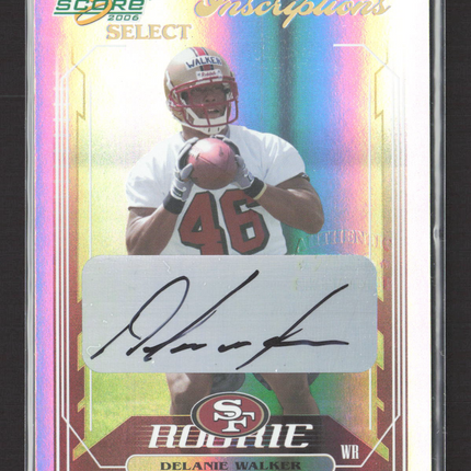 2006 Score Select Inscriptions Delanie Walker #426 Auto /250