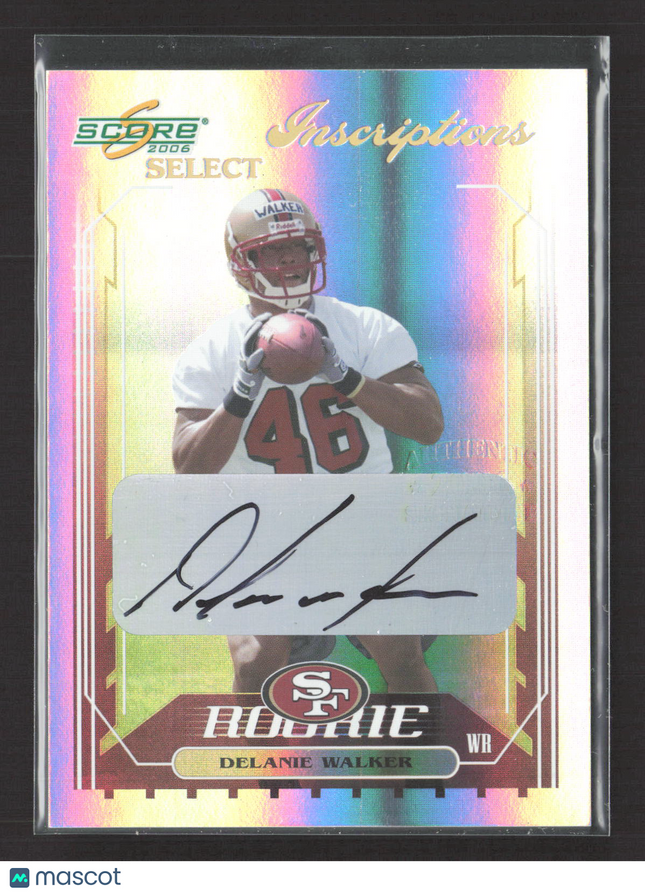 2006 Score Select Inscriptions Delanie Walker #426 Auto /250