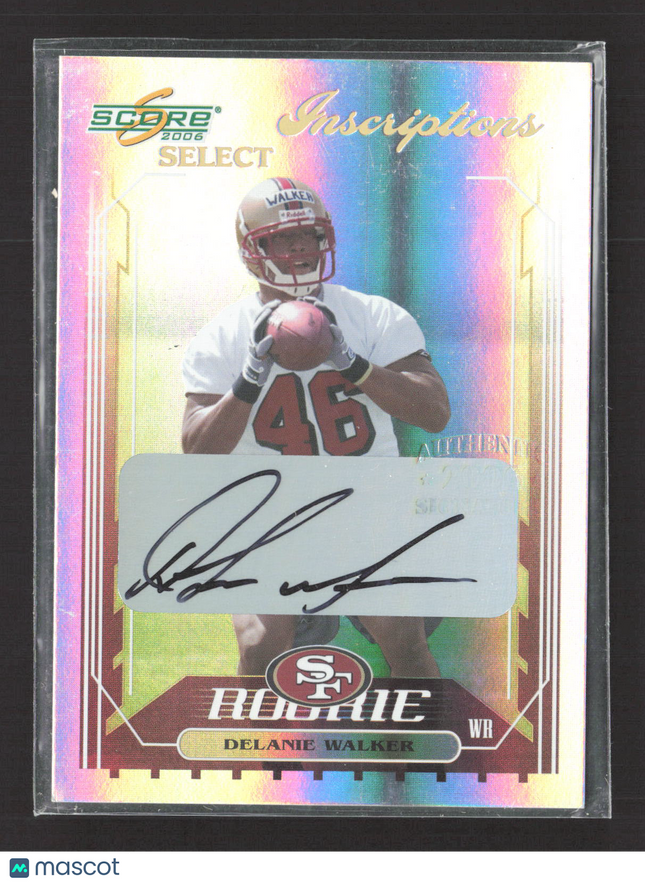 2006 Score Select Inscriptions Delanie Walker #426 Auto /250