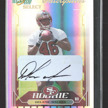 2006 Score Select Inscriptions Delanie Walker #426 Auto /250