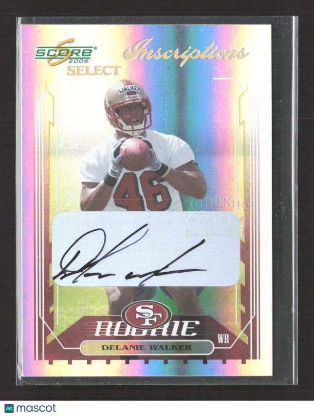 2006 Score Select Inscriptions Delanie Walker #426 Auto /250