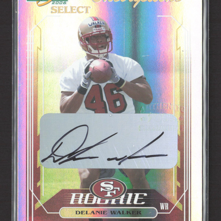 2006 Score Select Inscriptions Delanie Walker #426 Auto /250