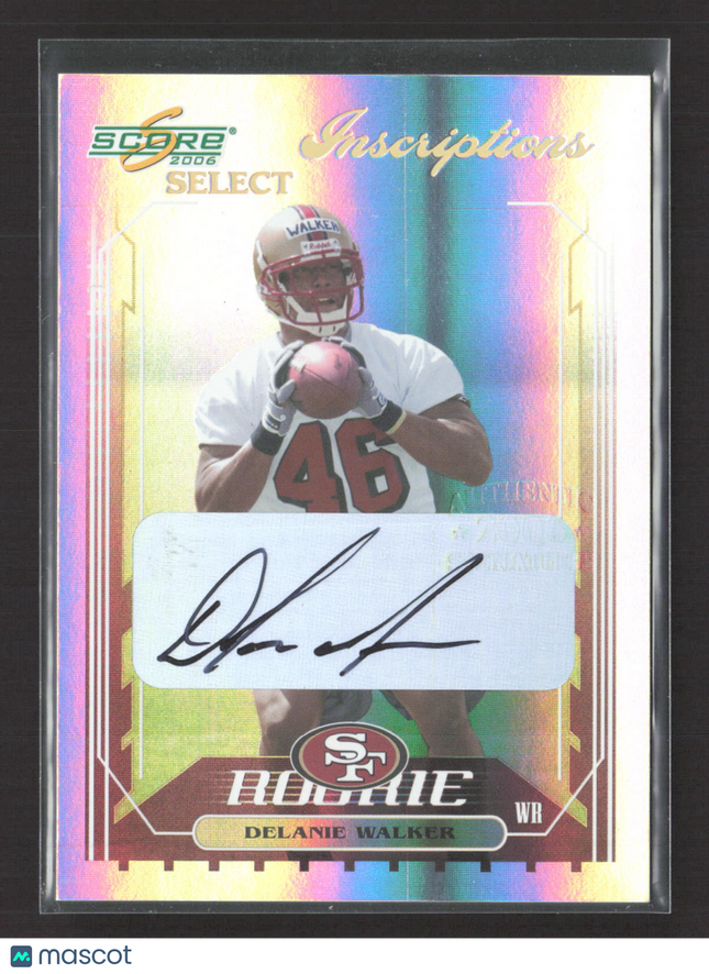 2006 Score Select Inscriptions Delanie Walker #426 Auto /250