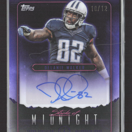 2024 Topps Midnight Stroke of Midnight Delanie Walker #SMA-DW Purple 10/12 Auto