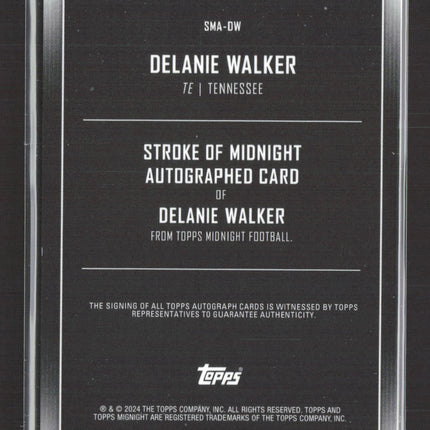 2024 Topps Midnight Stroke of Midnight Delanie Walker #SMA-DW Purple 10/12 Auto