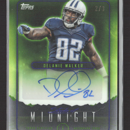 2024 Topps Midnight Stroke of Midnight Delanie Walker #SMA-DW Green 2/3 Auto