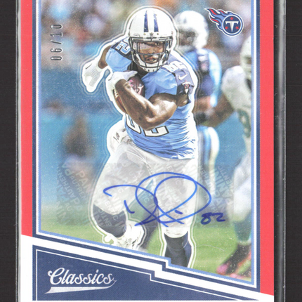 2017 Panini Classics Delanie Walker #59 Red 06/10 Auto