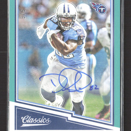 2017 Panini Classics Delanie Walker #59 Teal / 5 Auto