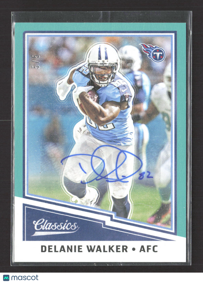 2017 Panini Classics Delanie Walker #59 Teal / 5 Auto