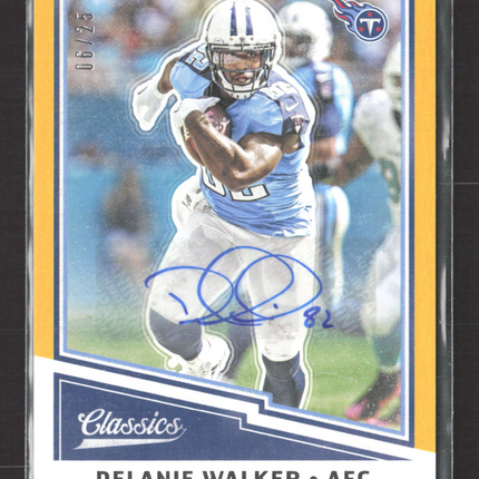2017 Panini Classics Delanie Walker #59 Yellow 06 / 25 Auto