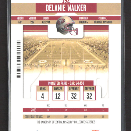 2006 Playoff Contenders Delanie Walker #192 Auto
