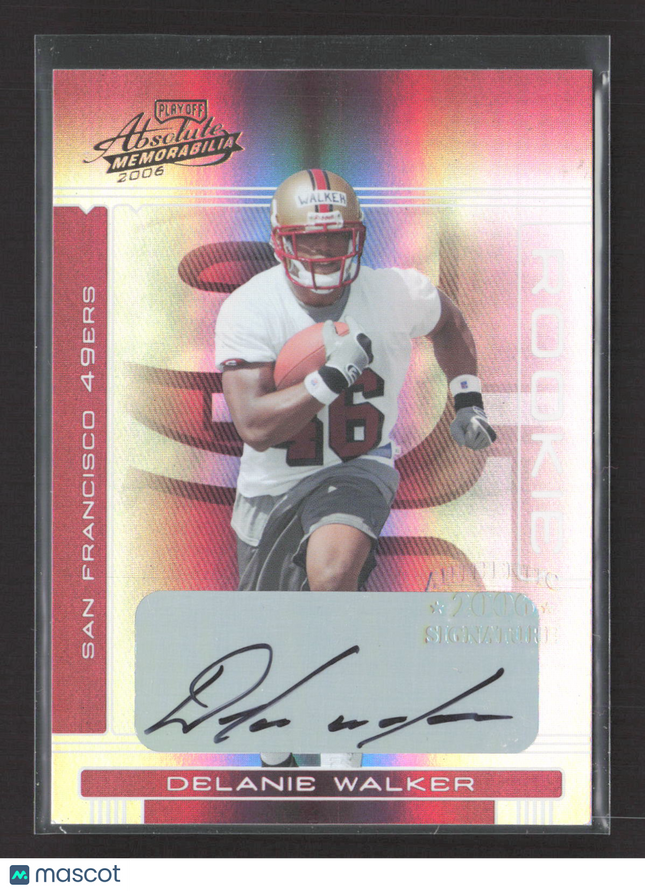 2006 Playoff Absolute Memorabilia Delanie Walker #247 Auto /299