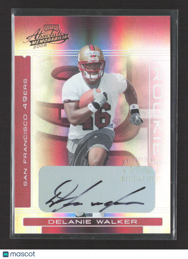 2006 Playoff Absolute Memorabilia Delanie Walker #247 Auto /299