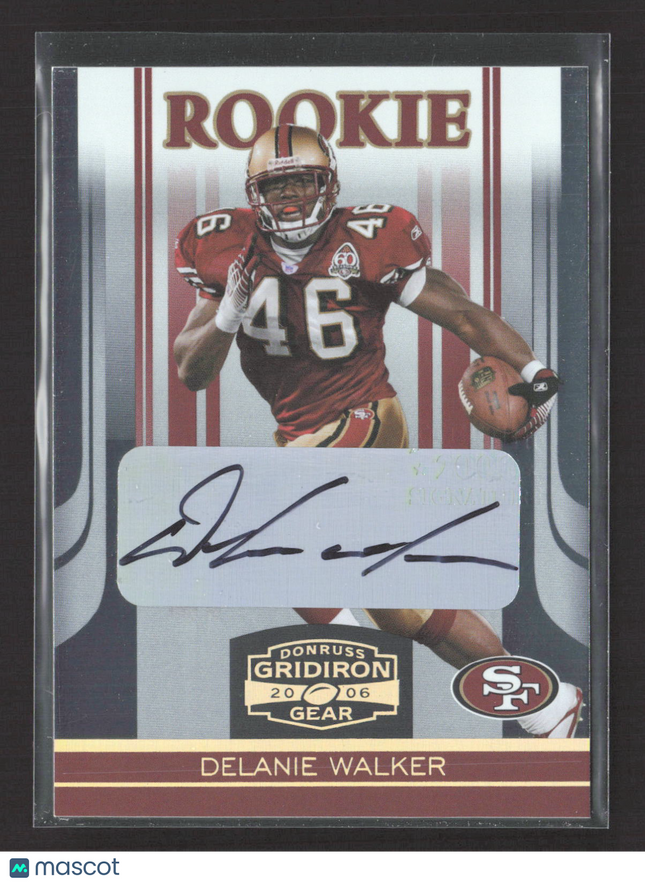 2006 Donruss Gridiron Gear Delanie Walker #134 218/250 Auto