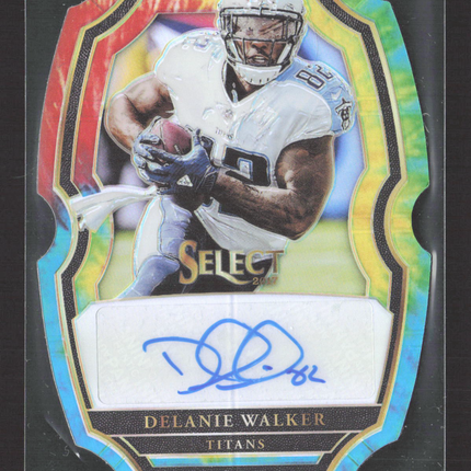 2018 Panini Select Prizm Delanie Walker #SP-DW Tie-Dye 04/10 Auto