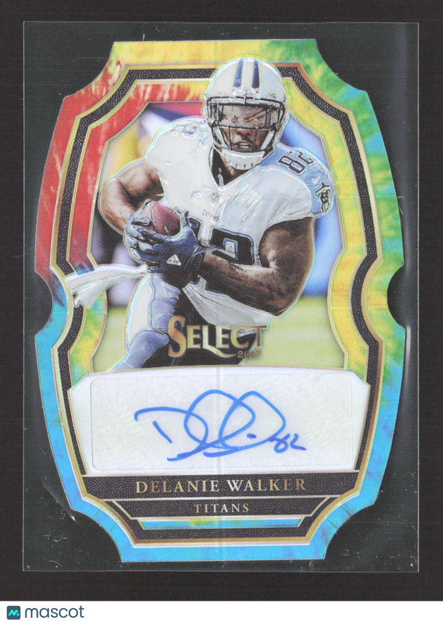 2018 Panini Select Prizm Delanie Walker #SP-DW Tie-Dye 04/10 Auto