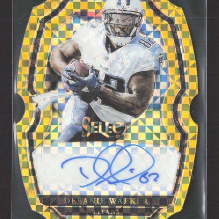 2018 Panini Select Prizm Delanie Walker #SP-DW Gold Die-Cut 5/5 Auto