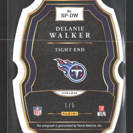 2018 Panini Select Prizm Delanie Walker #SP-DW Gold Die-Cut 5/5 Auto
