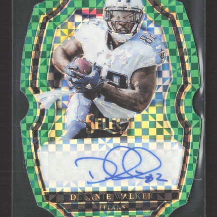 2018 Panini Select Prizm Delanie Walker #SP-DW Green Die-Cut 2/5 Auto