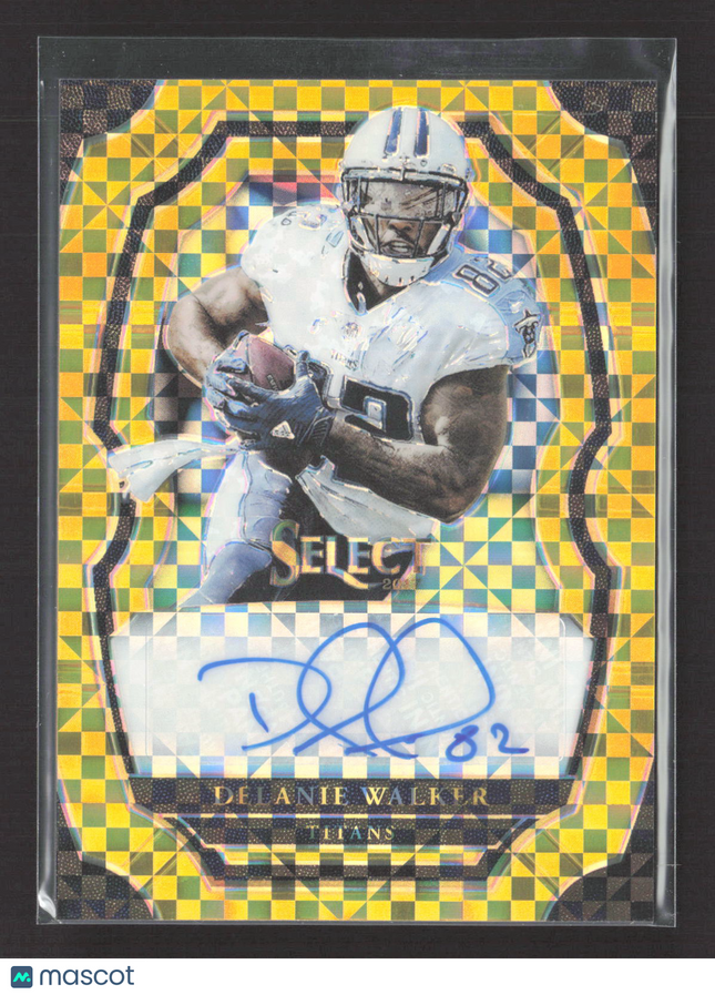 2018 Panini Select Prizm Delanie Walker #SP-DW Gold Checkerboard 4/5 Auto