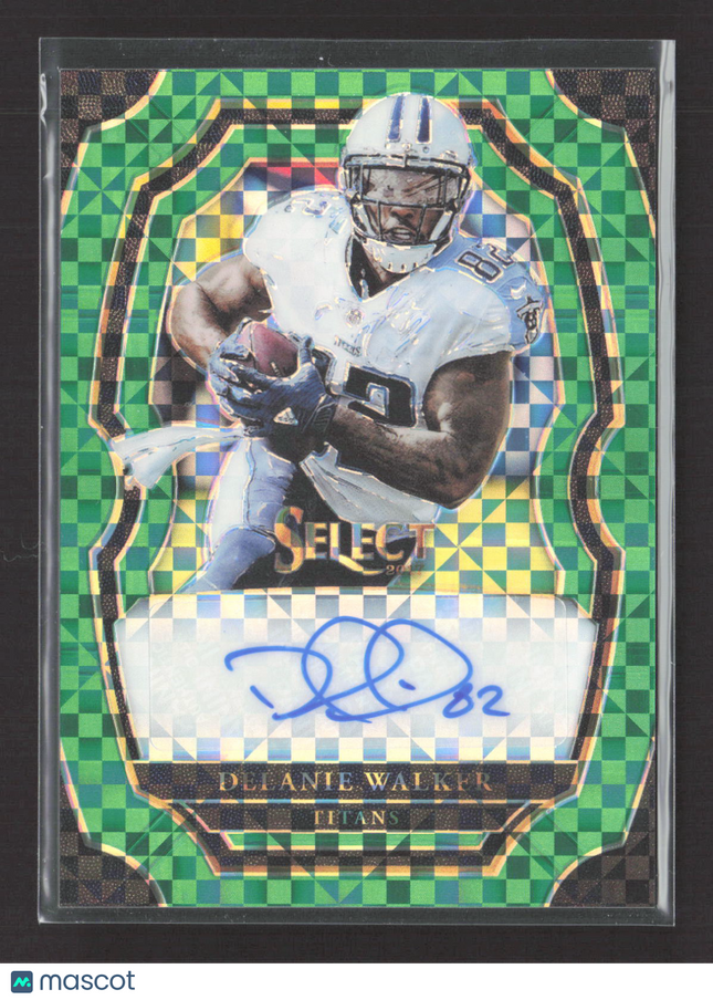 2018 Panini Select Prizm Delanie Walker #SP-DW Green Checkerboard 4/5 Auto