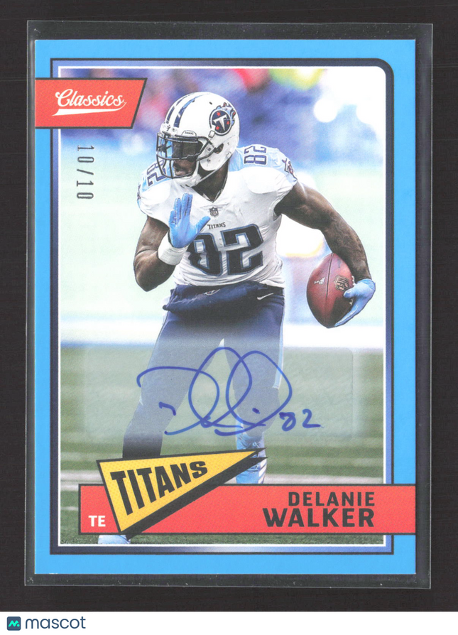 2018 Panini Classics Delanie Walker #97 Blue 10/10 Auto