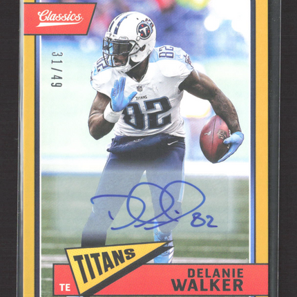 2018 Panini Classics Delanie Walker #97 31/49 Auto