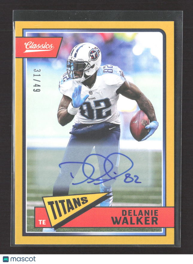 2018 Panini Classics Delanie Walker #97 31/49 Auto