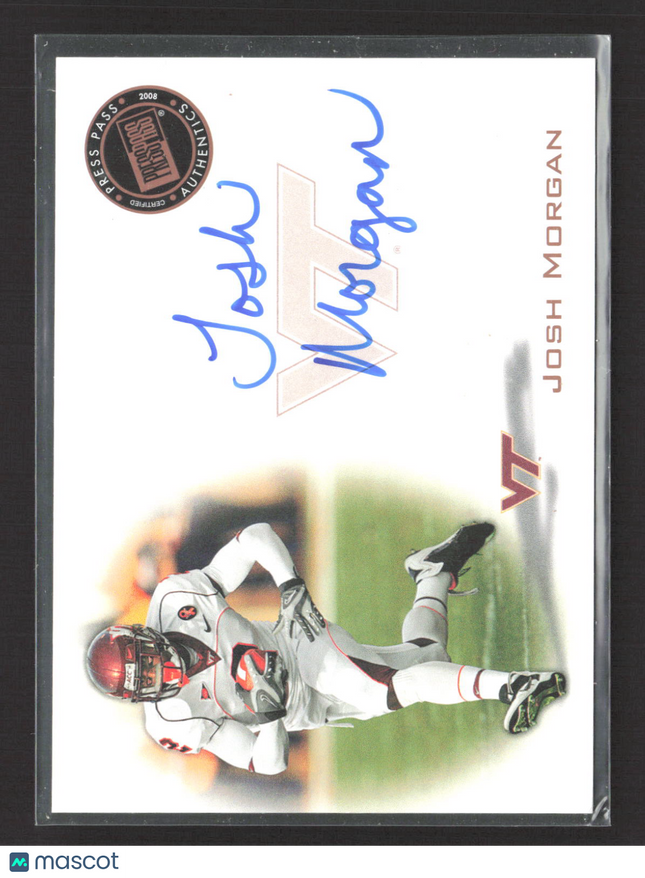 2008 Press Pass Signings Josh Morgan #PPS-JM Auto